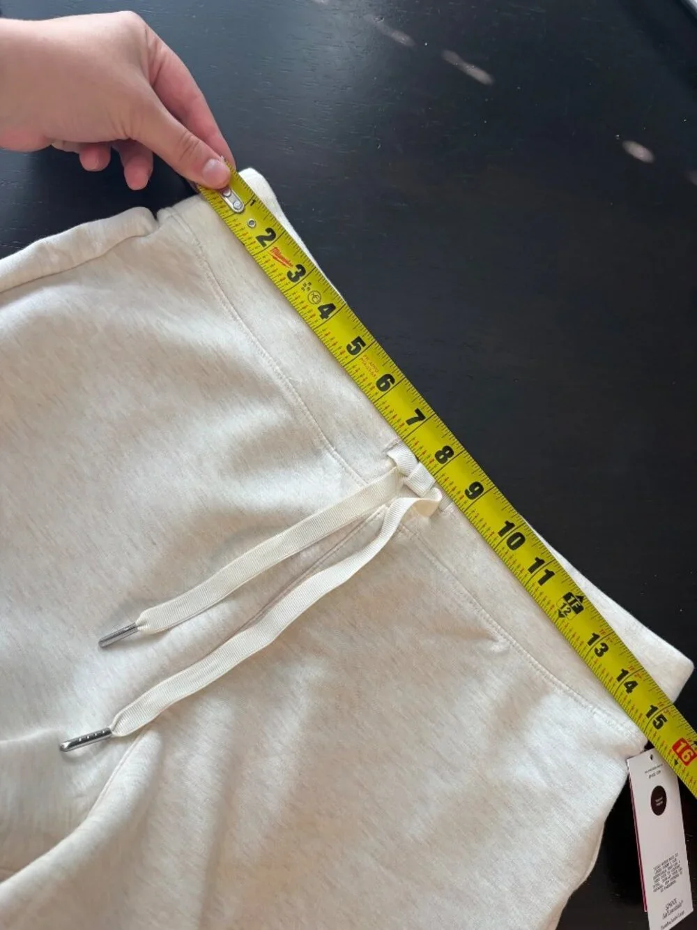 NEW Spanx Air Essentials Wide-Leg Pants Pull-On Oatmeal Heather Loungewear Large